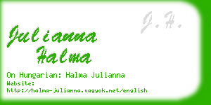 julianna halma business card
